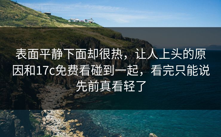 表面平静下面却很热，让人上头的原因和17c免费看碰到一起，看完只能说先前真看轻了