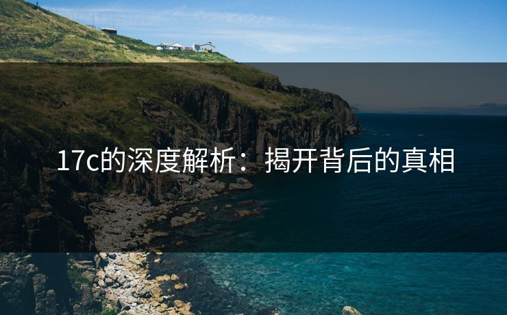 17c的深度解析：揭开背后的真相